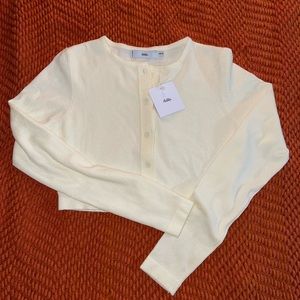 Adika Cream Cropped Sweater